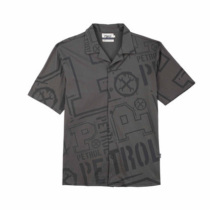 Petrol Men's Basic Woven Shirt Comfort Fitting 152389 (Charcoal)