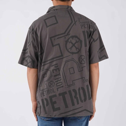 Petrol Men's Basic Woven Shirt Comfort Fitting 152389 (Charcoal)