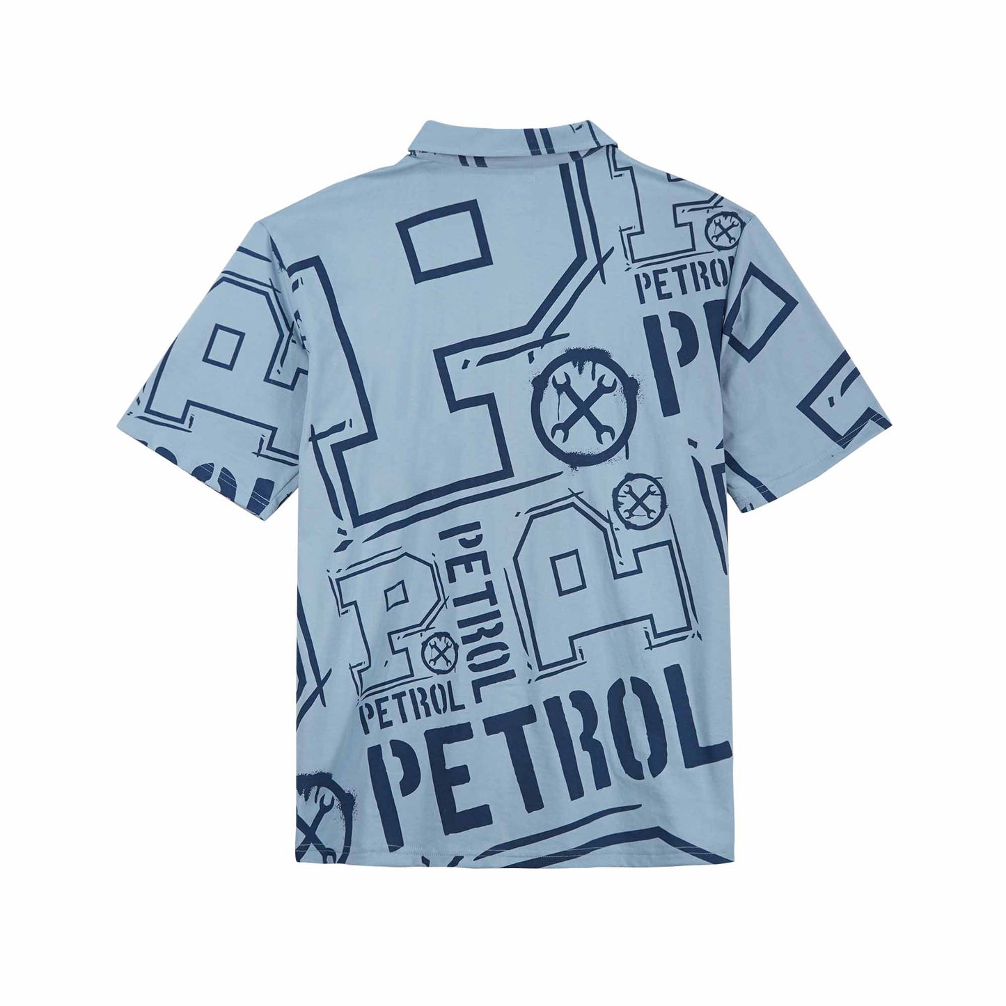 Petrol Men's Basic Woven Shirt Comfort Fitting 152389 (Smoke Blue)