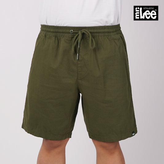 Stylistic Mr. Lee Men's Basic Non-Denim Jogger Short Mid Waist 180930-U (Fatigue)