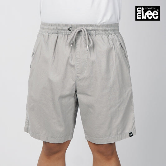 Stylistic Mr. Lee Men's Basic Non-Denim Jogger Short Mid Waist 180789-U (Gray)