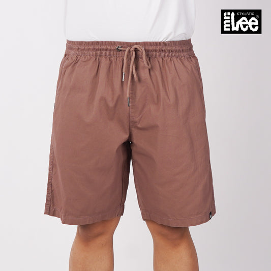 Stylistic Mr. Lee Men's Basic Non-Denim Jogger Short Mid Waist 180789-U (Old Rose)