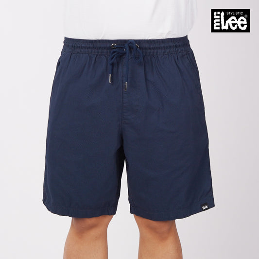 Stylistic Mr. Lee Men's Basic Non-Denim Jogger Short Mid Waist 182672-U (Navy)