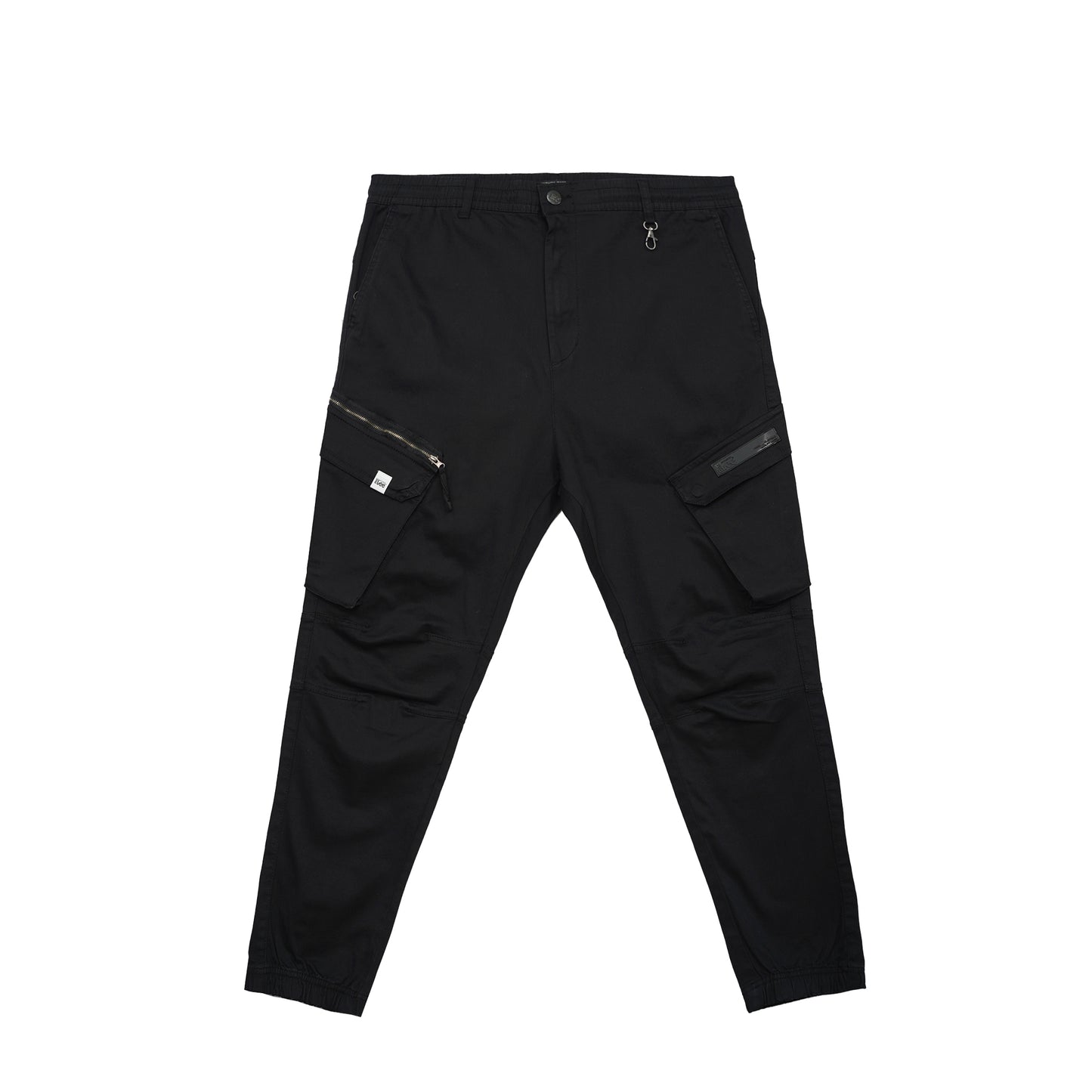 Stylistic Mr. Lee Men's Basic Non-Denim Cargo Pants Mid Waist 177215 (Black)