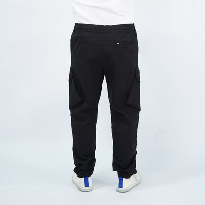 Stylistic Mr. Lee Men's Basic Non-Denim Cargo Pants Mid Waist 177215 (Black)