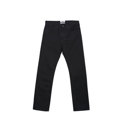 Petrol Men's Basic Denim Pants Mid-Rise Slim Straight Fitting 180135 (Black)