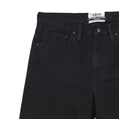 Petrol Men's Basic Denim Pants Mid-Rise Slim Straight Fitting 180135 (Black)