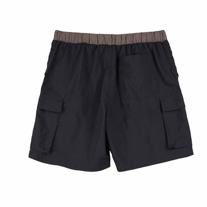Petrol Men's Basic Non-Denim Cargo Short Mid-Rise 174209-U (Black)