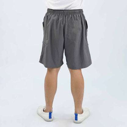 Petrol Men's Basic Non-Denim Cargo Short Mid-Rise 174192-U (Dark Gray)