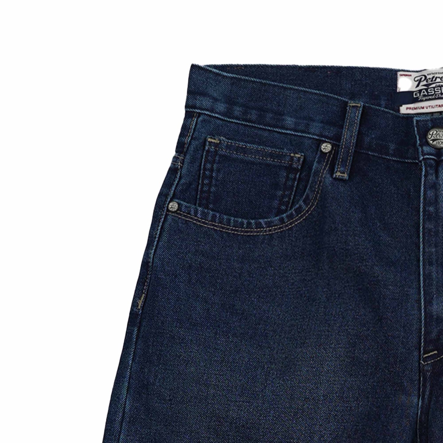 Petrol Men's Basic Denim Tapered Short Mid-Rise 182730 (Dark Shade)