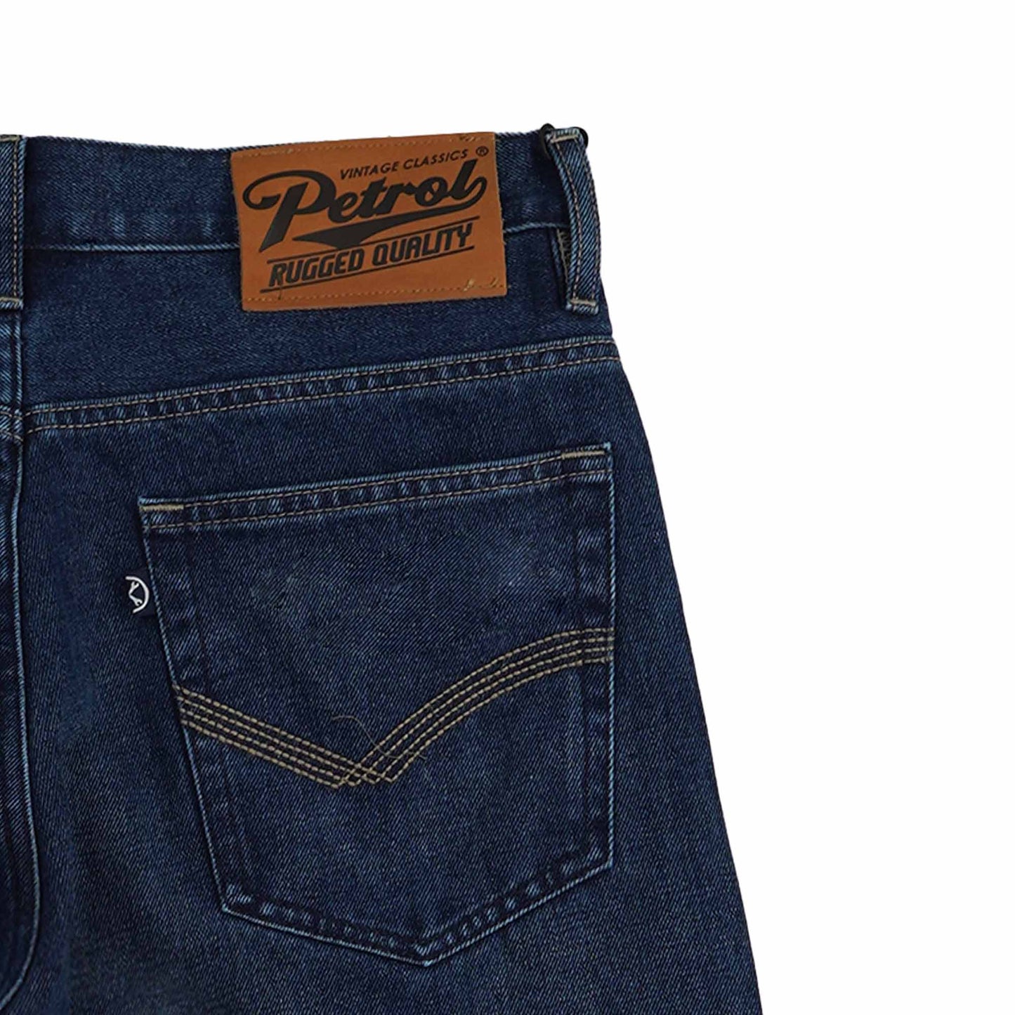 Petrol Men's Basic Denim Tapered Short Mid-Rise 182730 (Dark Shade)