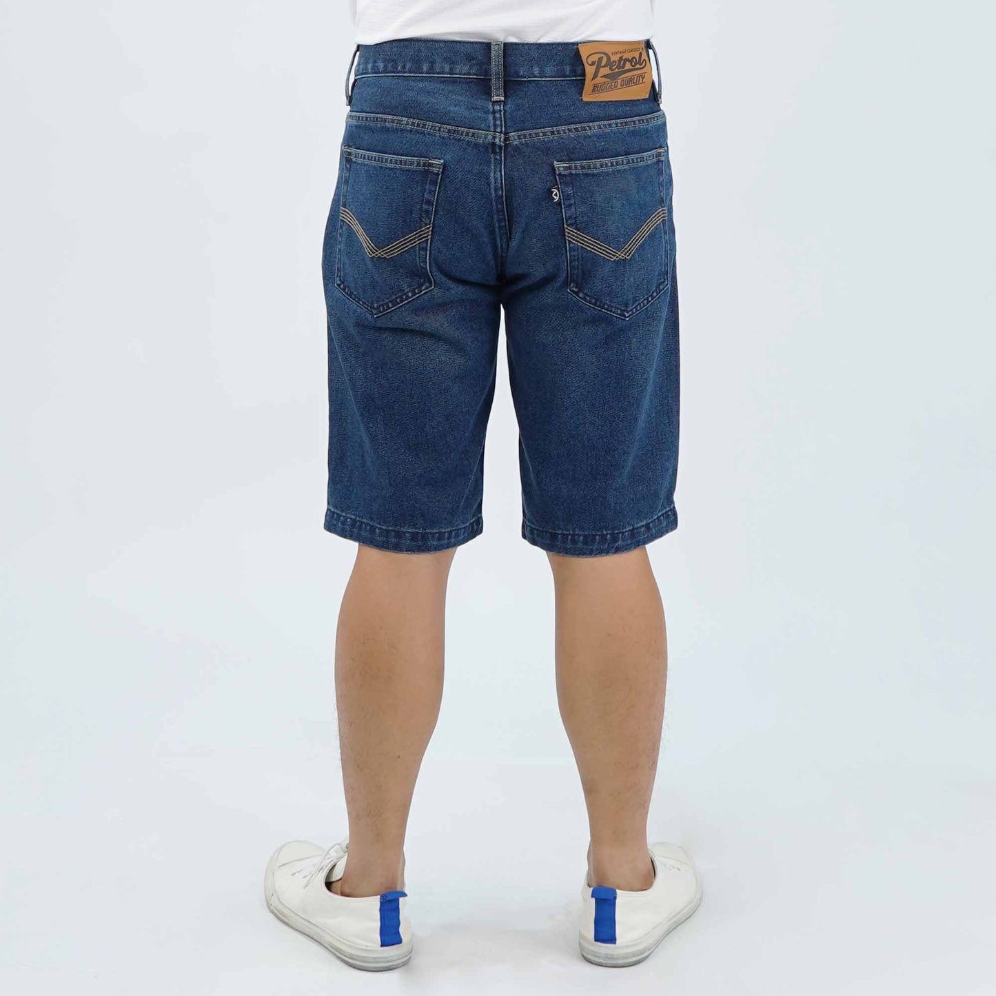 Petrol Men's Basic Denim Tapered Short Mid-Rise 182730 (Dark Shade)
