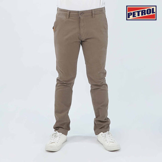 Petrol Men's Basic Non-Denim Chino Pants Mid-Rise 181316 (Gun Metal)