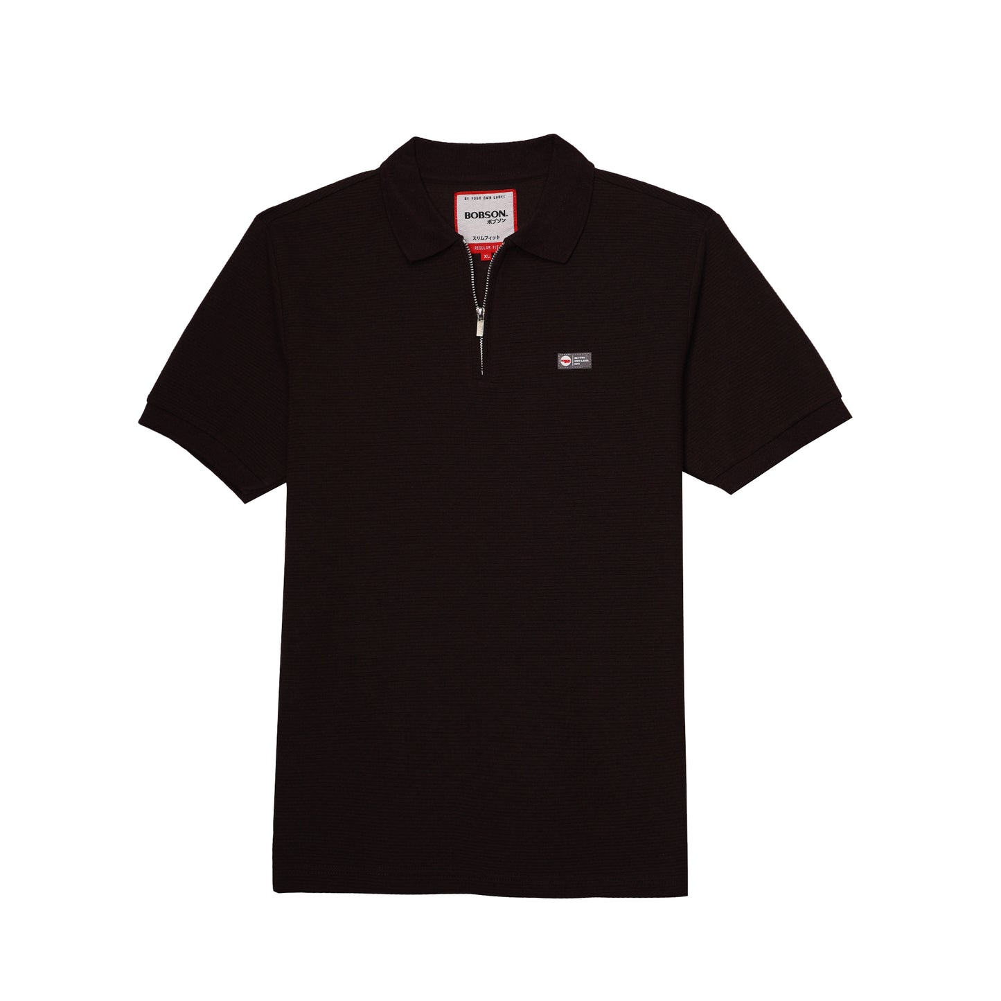 Bobson Japanese Men's Basic Collared Shirt Regular Fit 183463 (Choco Brown)