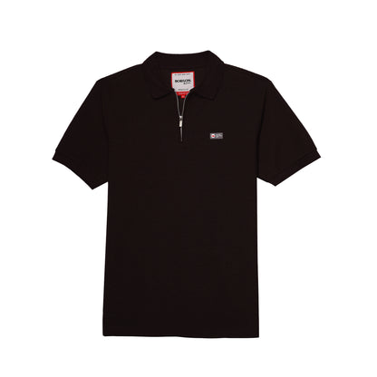 Bobson Japanese Men's Basic Collared Shirt Regular Fit 183463 (Choco Brown)