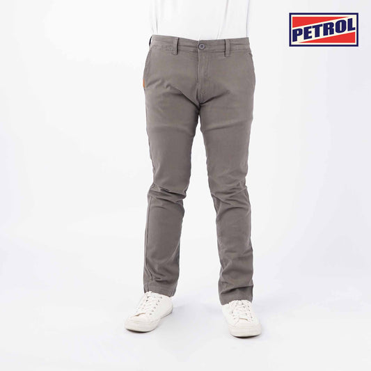 Petrol Men's Basic Non-Denim Chino Pants Mid-Rise 181288 (Dark Gray)