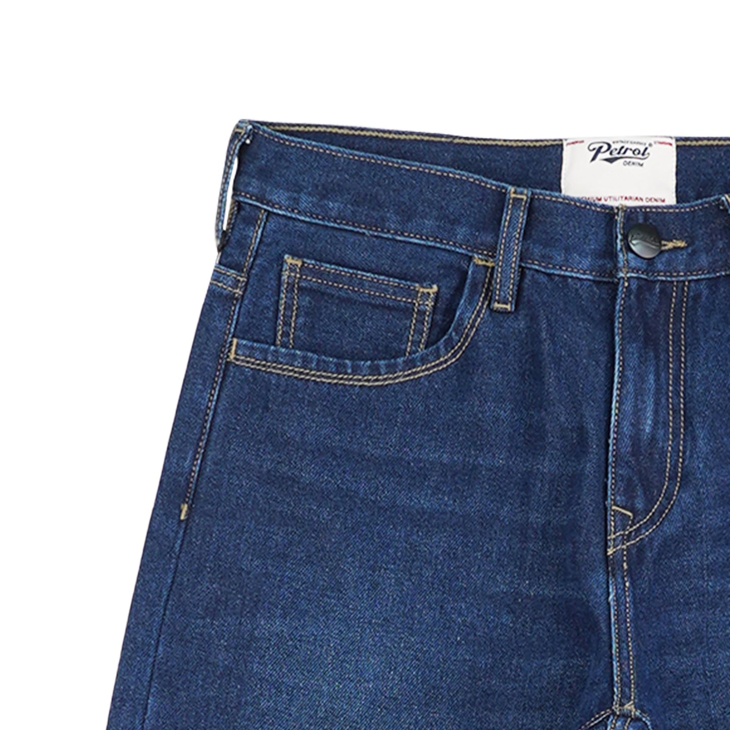 Petrol Men's Basic Denim Classic Pants Mid-Rise Regular Fitting 182375 (Dark Shade)