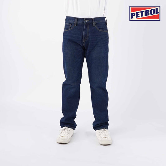Petrol Men's Basic Denim Classic Pants Mid-Rise Regular Fitting 182375 (Dark Shade)