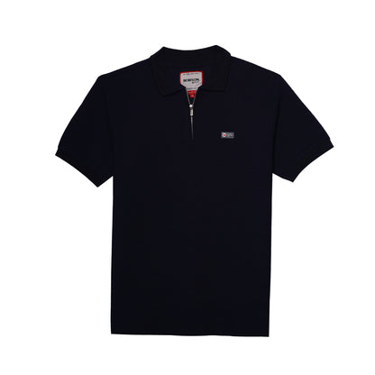 Bobson Japanese Men's Basic Collared Shirt Regular Fit 183463 (Navy)