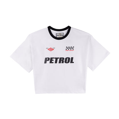 Petrol Ladies Basic Tees  Crop Fitting 172552 (White)