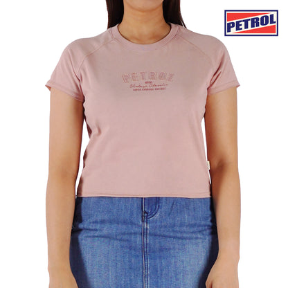 Petrol Ladies Basic Tees  Crop Fitting 160887 (Old Rose)