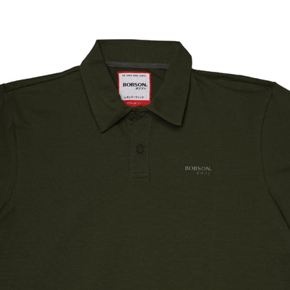 Bobson Japanese Men's Basic Collared Shirt Regular Fit 158711 (Fatigue)