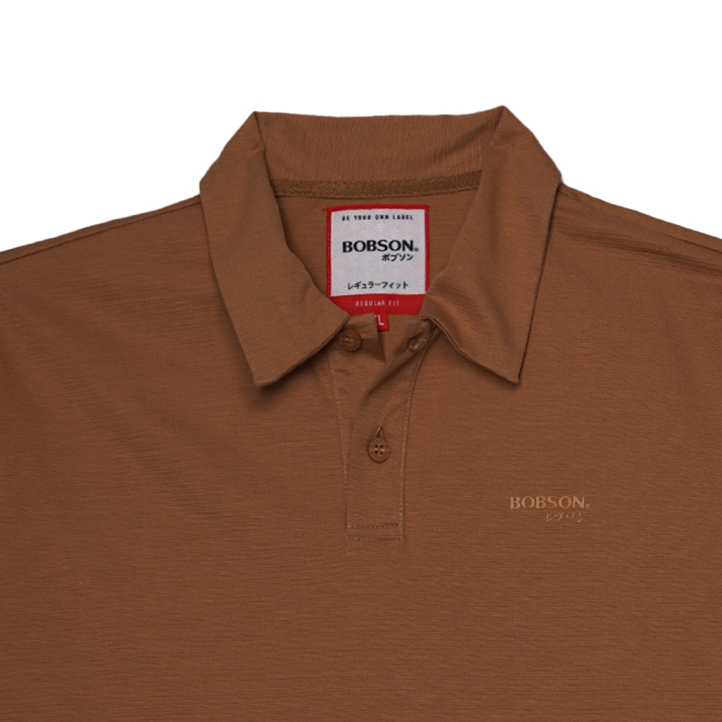 Bobson Japanese Men's Basic Collared Shirt Regular Fit 158711 (Tiger Eye)