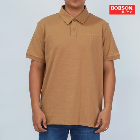 Bobson Japanese Men's Basic Collared Shirt Regular Fit 158711 (Tiger Eye)