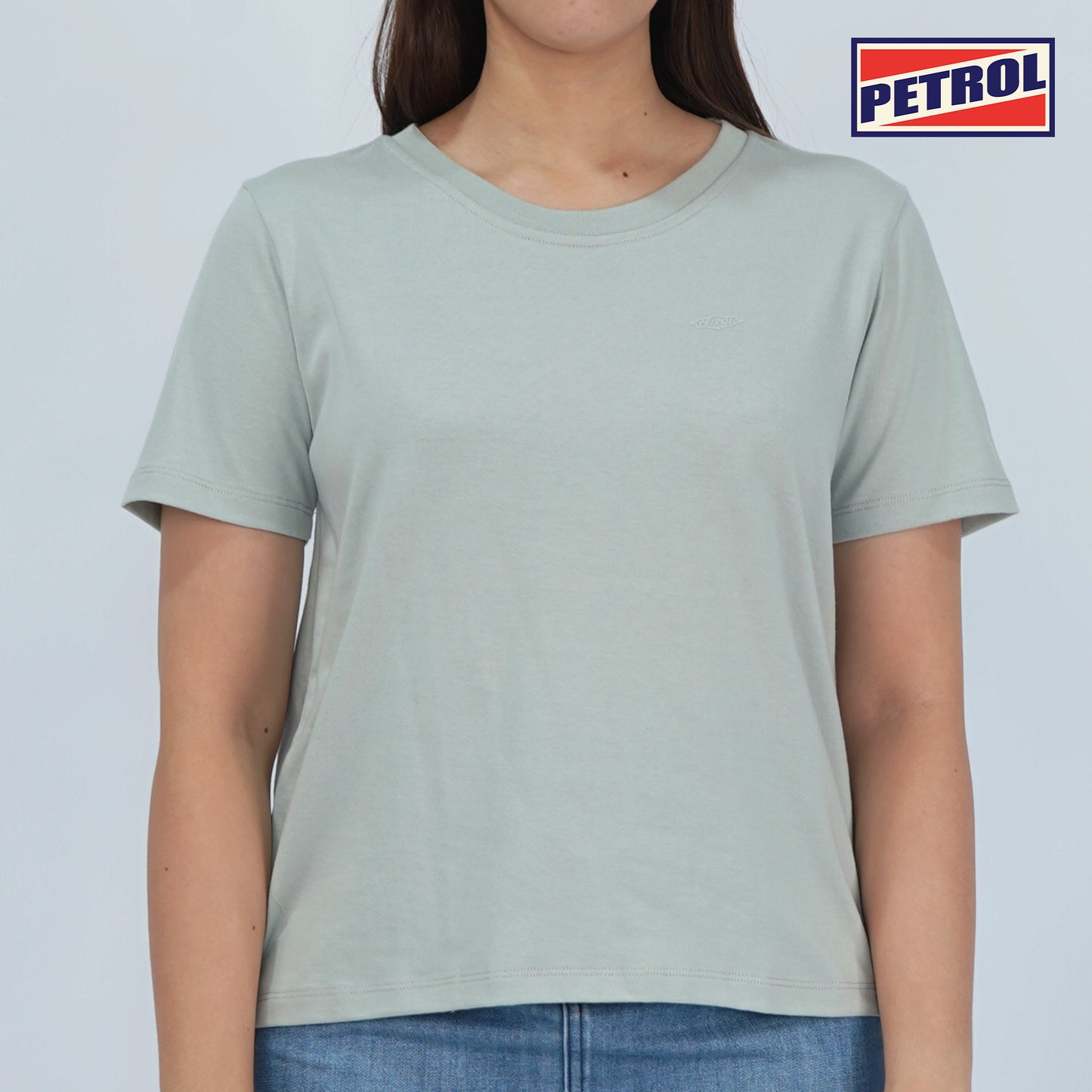 Petrol Ladies Basic Tees Boxy Fitting 170529-U (Sage)