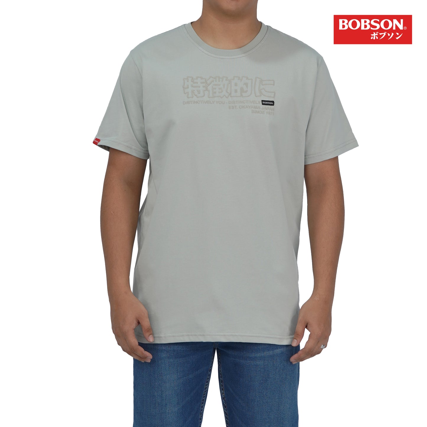 Bobson Japanese Men's Basic Tees Slim Fit 182964-U (Pigeon)