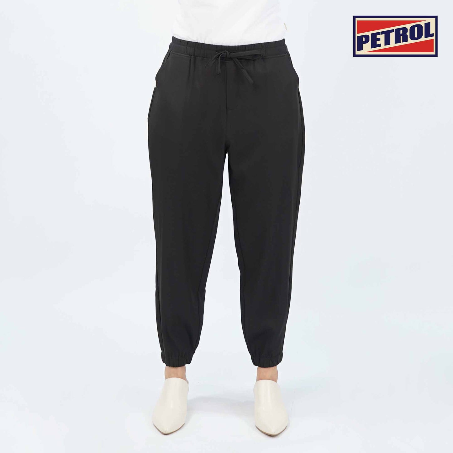 Petrol Ladies Basic Non-Denim Jogger Pants Mid-Rise 172964-U (Black)
