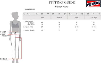 Petrol Ladies Basic Non-Denim Jogger Pants Mid-Rise 172964-U (Silver)