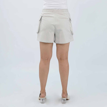 Petrol Ladies Basic Non-Denim Cargo Short Mid-Rise 176361 (Gray)