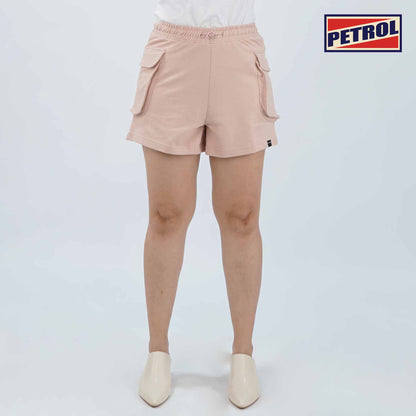Petrol Ladies Basic Non-Denim Cargo Short Mid-Rise 176361 (Old Rose)