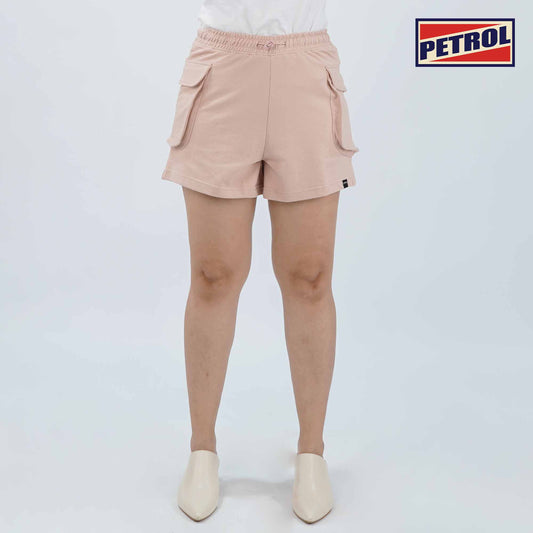 Petrol Ladies Basic Non-Denim Cargo Short Mid-Rise 176361 (Old Rose)