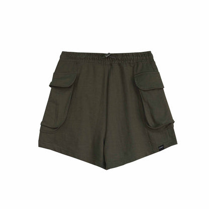 Petrol Ladies Basic Non-Denim Cargo Short Mid-Rise 176378 (Fatigue)