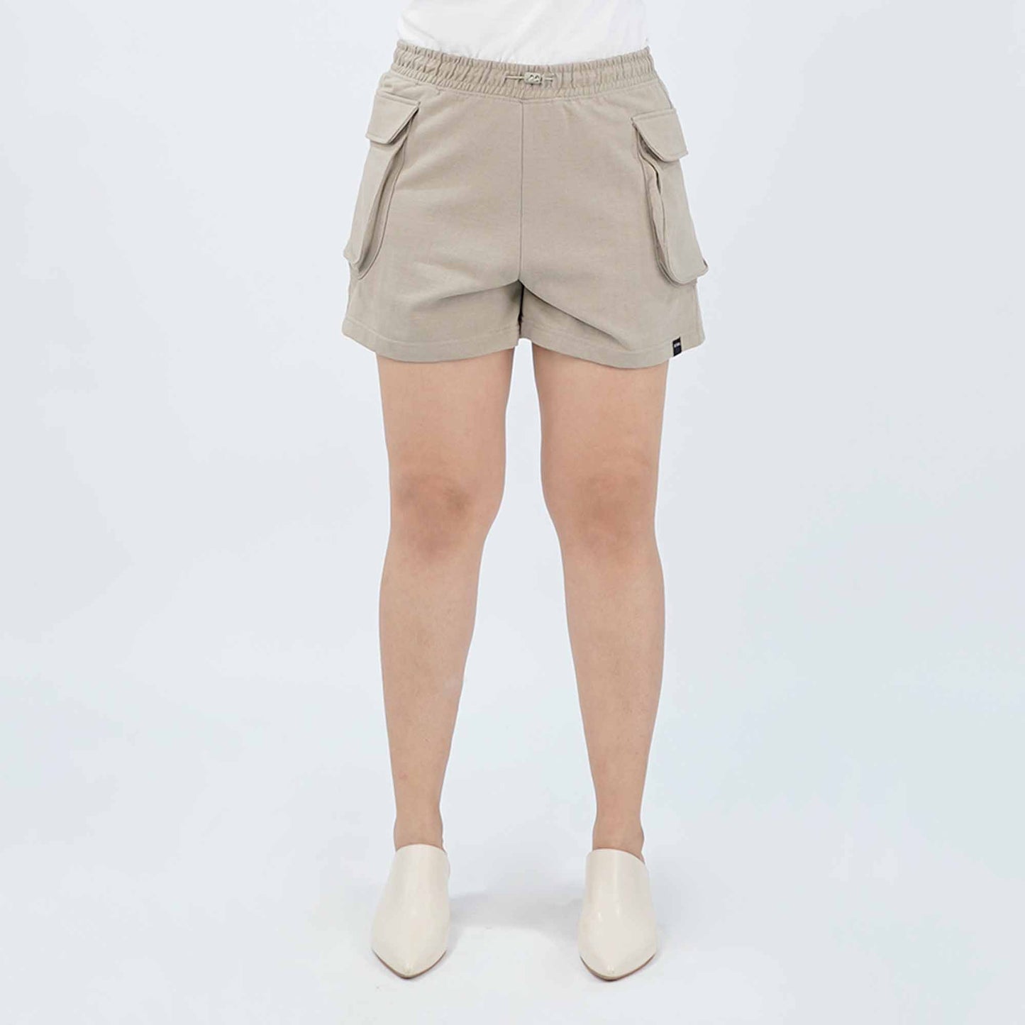 Petrol Ladies Basic Non-Denim Cargo Short Mid-Rise 176378 (Taupe)