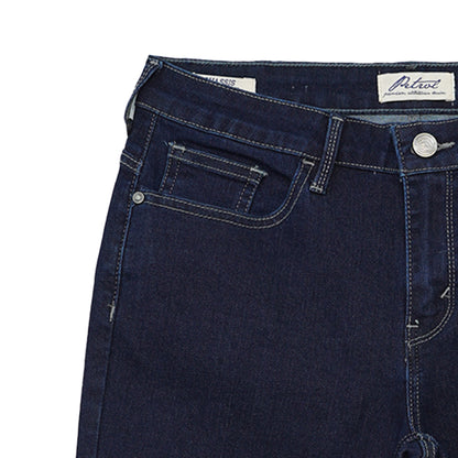 Petrol Ladies Basic Denim Pants Hi-Rise Slim Fitting 178543-U (Dark Shade)