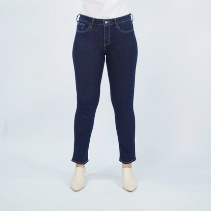 Petrol Ladies Basic Denim Pants Hi-Rise Slim Fitting 178543-U (Dark Shade)