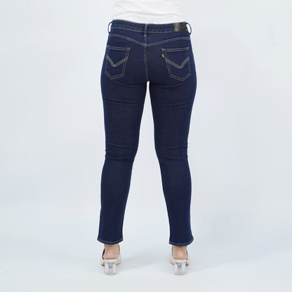 Petrol Ladies Basic Denim Pants Hi-Rise Slim Fitting 178543-U (Dark Shade)