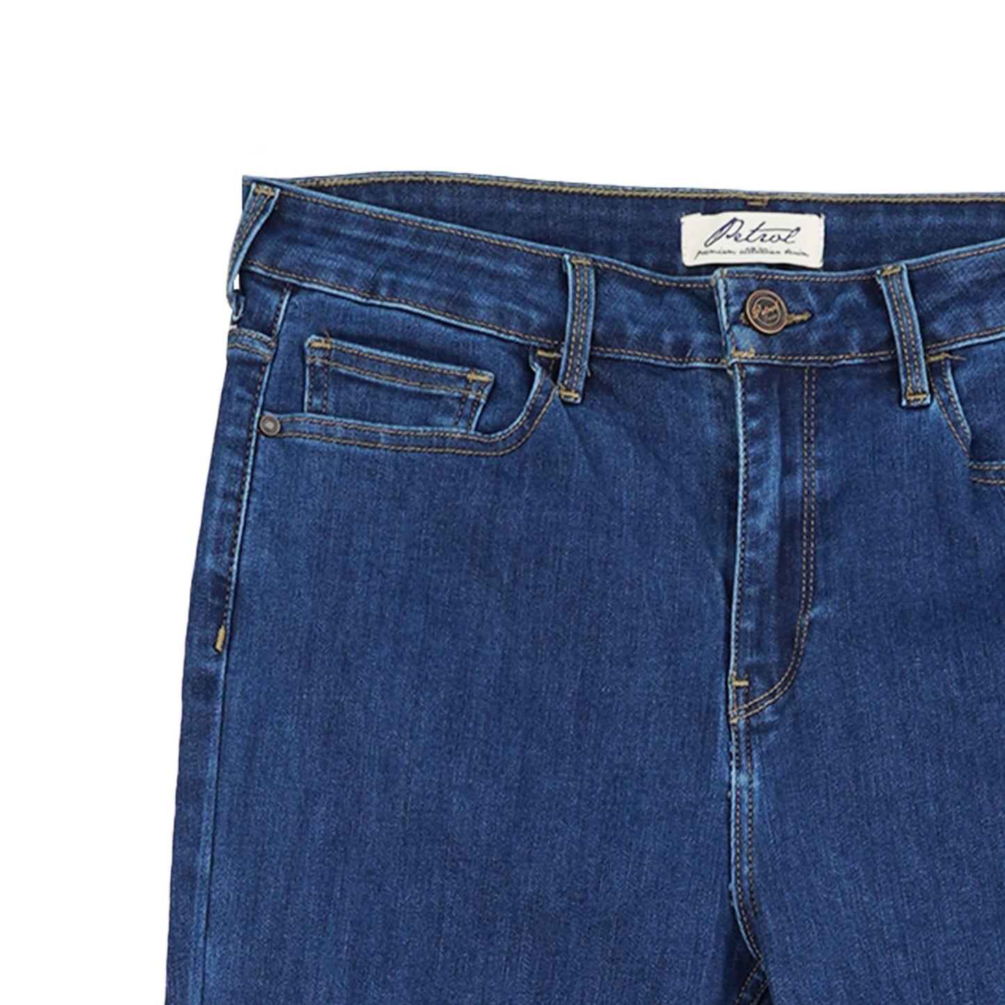 Petrol Ladies Basic Denim Flared Jeans Mid-Rise 179074 (Dark Shade)