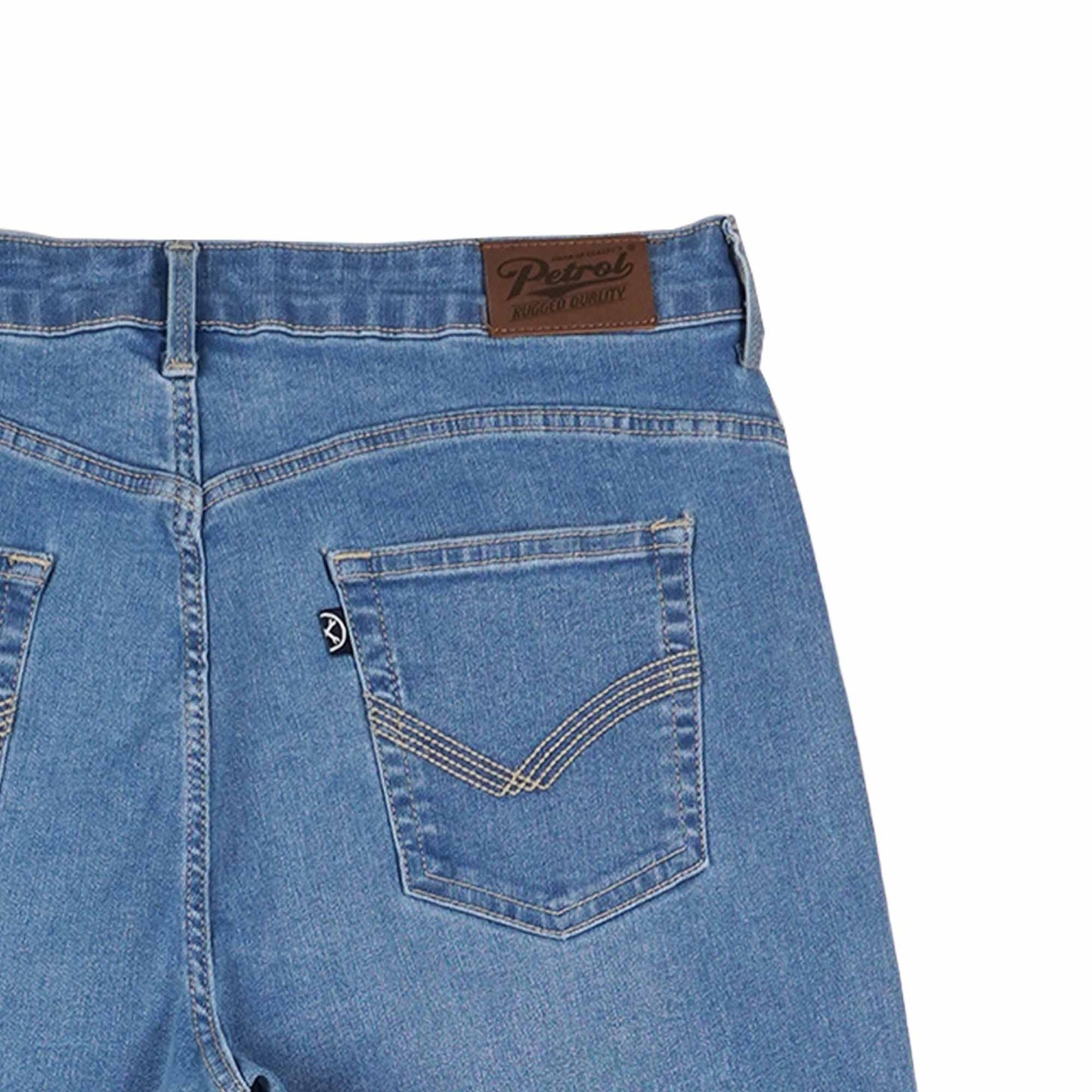 Petrol Ladies Basic Denim Boyfriend Jeans Mid-Rise 179584 (Light Shade)