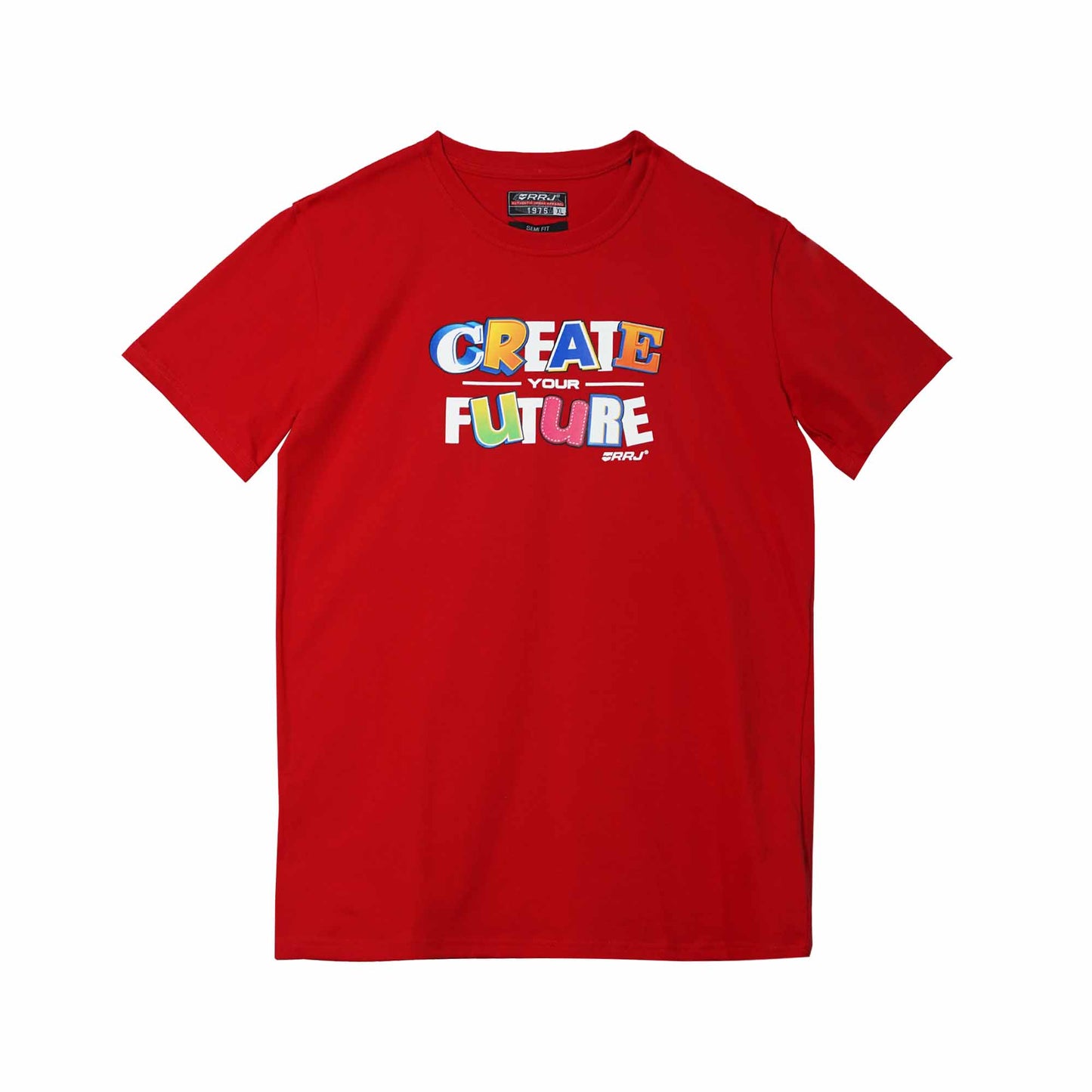 RRJ Men's Basic Tees Semibody Fitting 146706-U (Red)