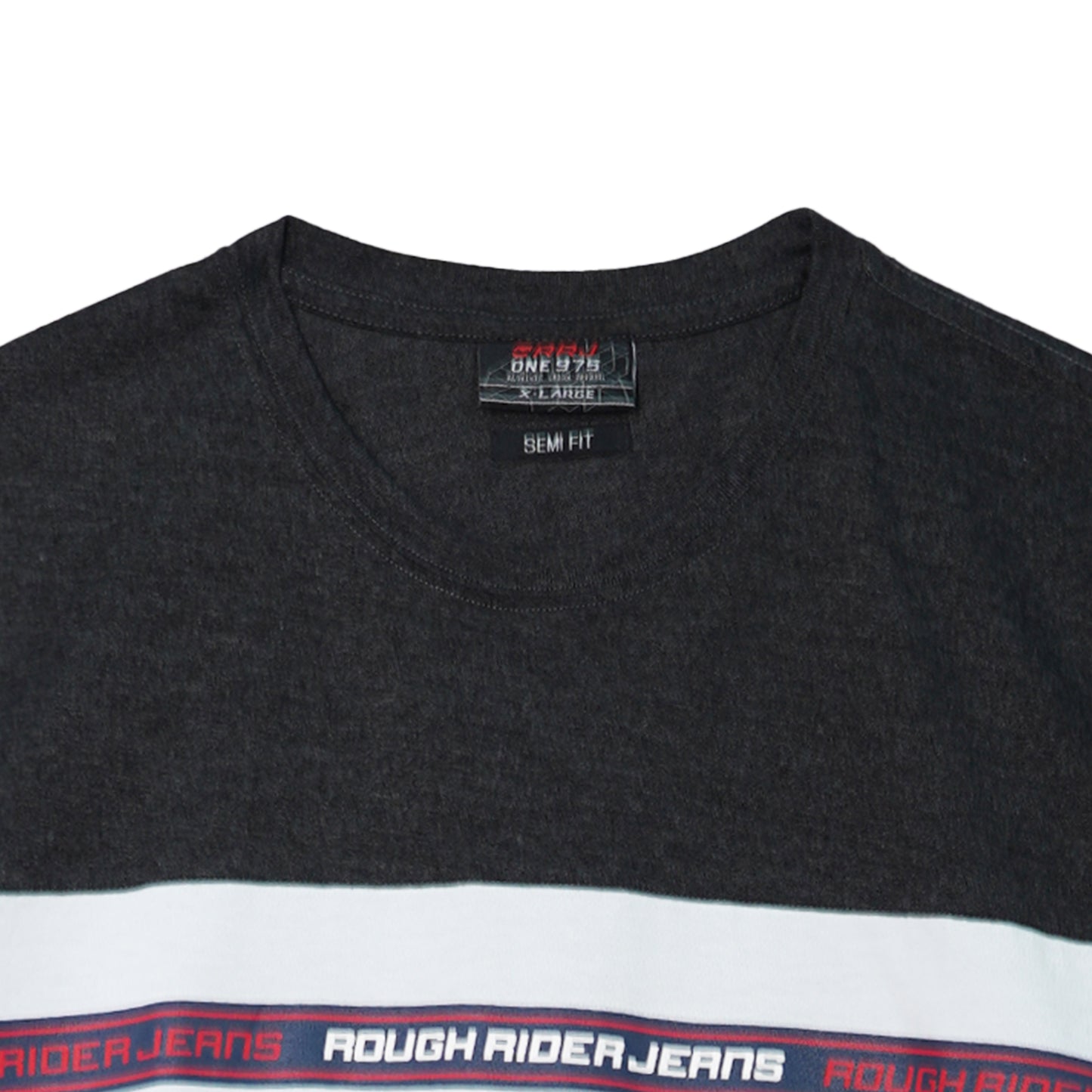 RRJ Men's Basic Tees Semibody Fitting 111009 (Black)