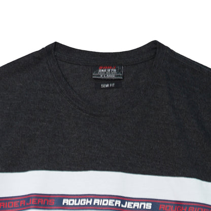 RRJ Men's Basic Tees Semibody Fitting 111009 (Black)