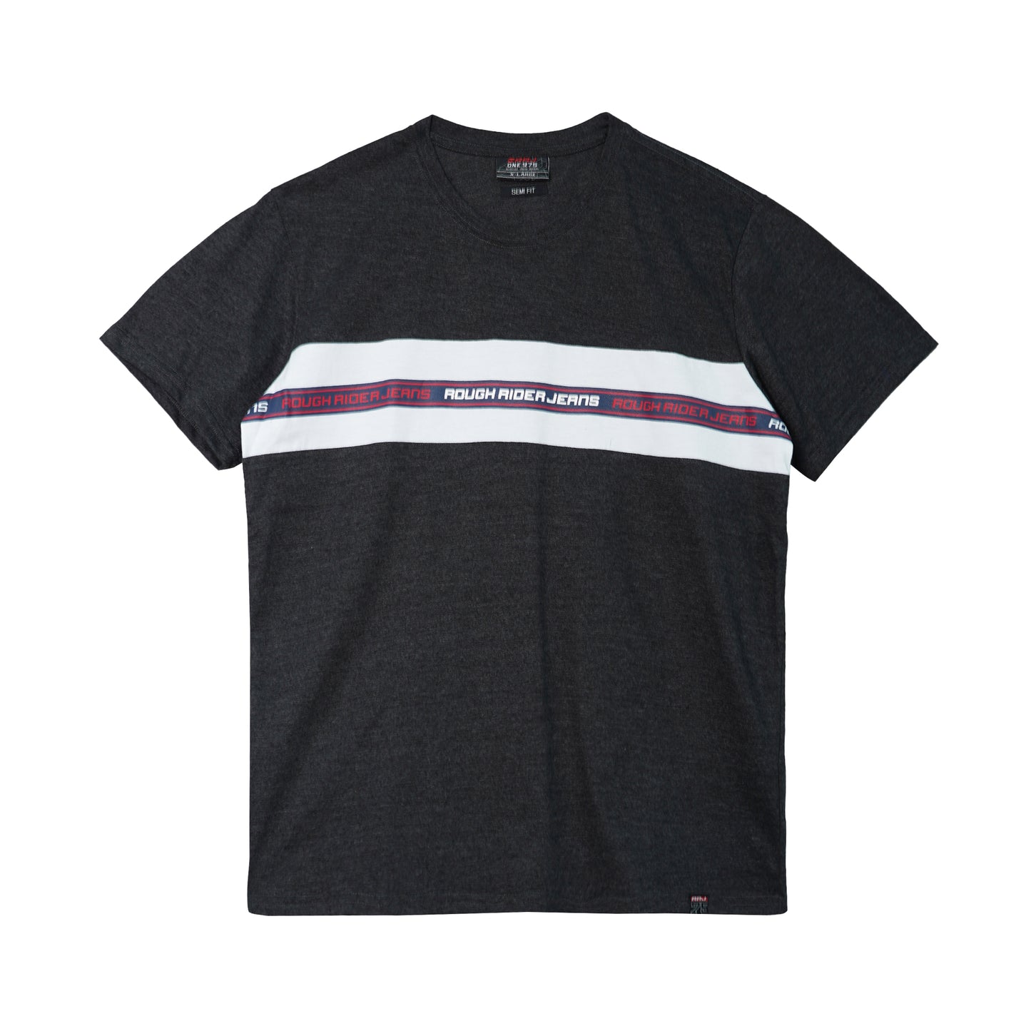 RRJ Men's Basic Tees Semibody Fitting 111009 (Black)