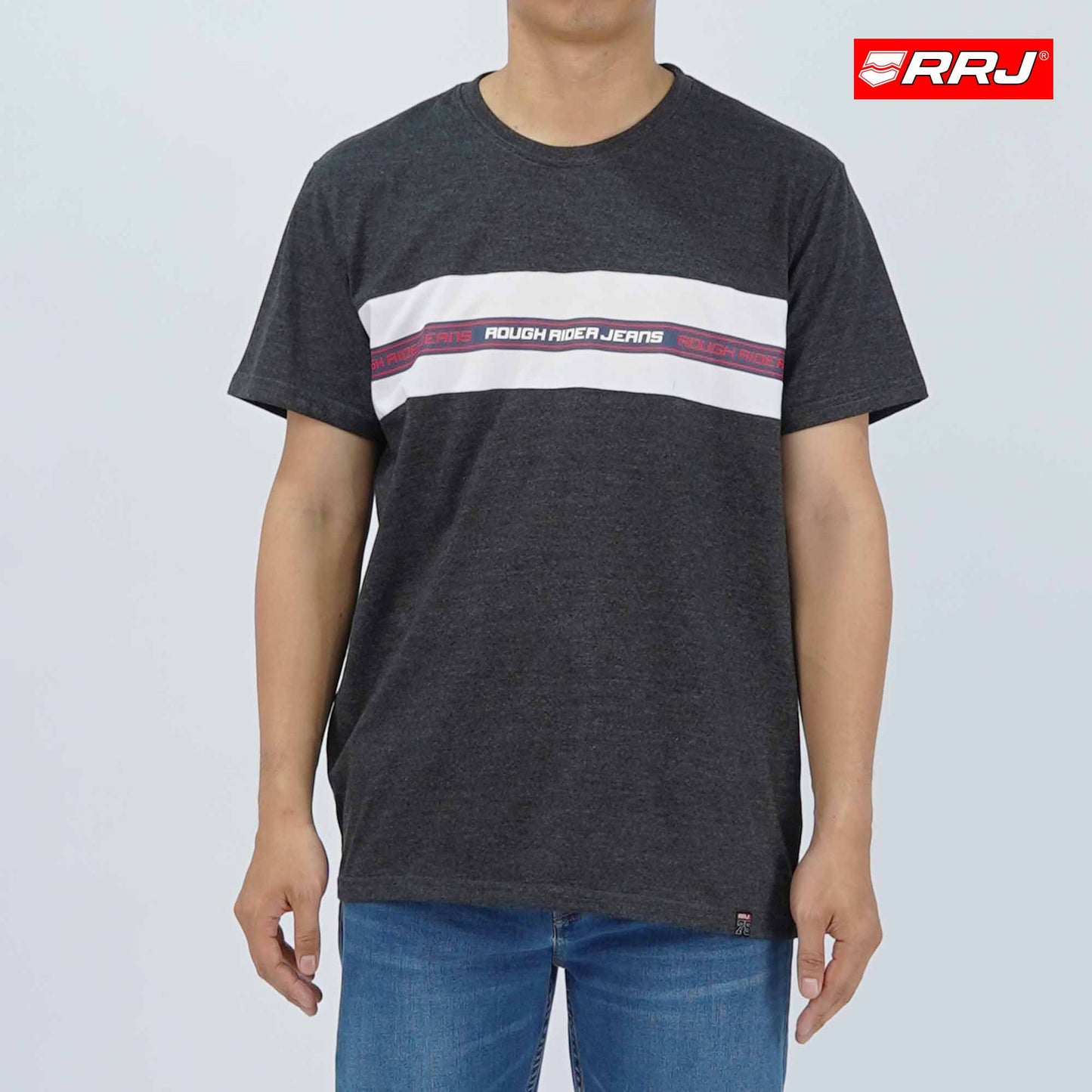 RRJ Men's Basic Tees Semibody Fitting 111009 (Black)