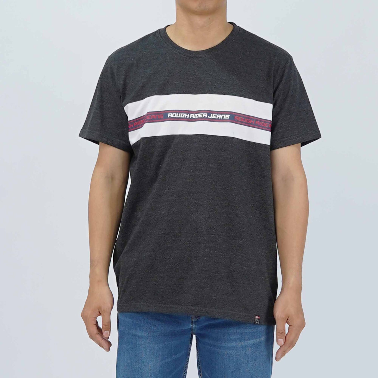 RRJ Men's Basic Tees Semibody Fitting 111009 (Black)