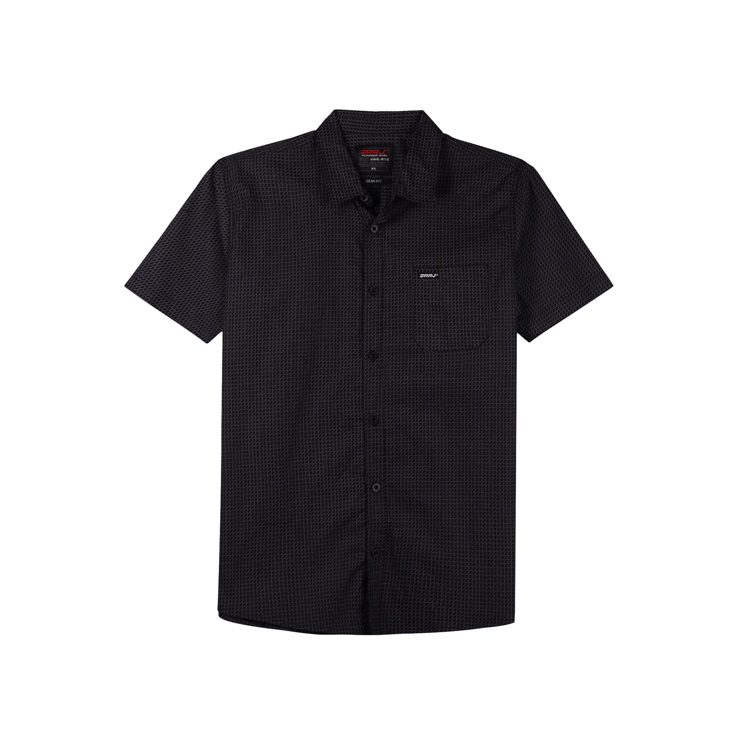 RRJ Men's Basic Woven Semibody Fitting 168738 (Black)