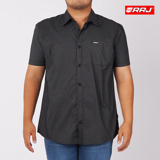 RRJ Men's Basic Woven Semibody Fitting 168738 (Black)